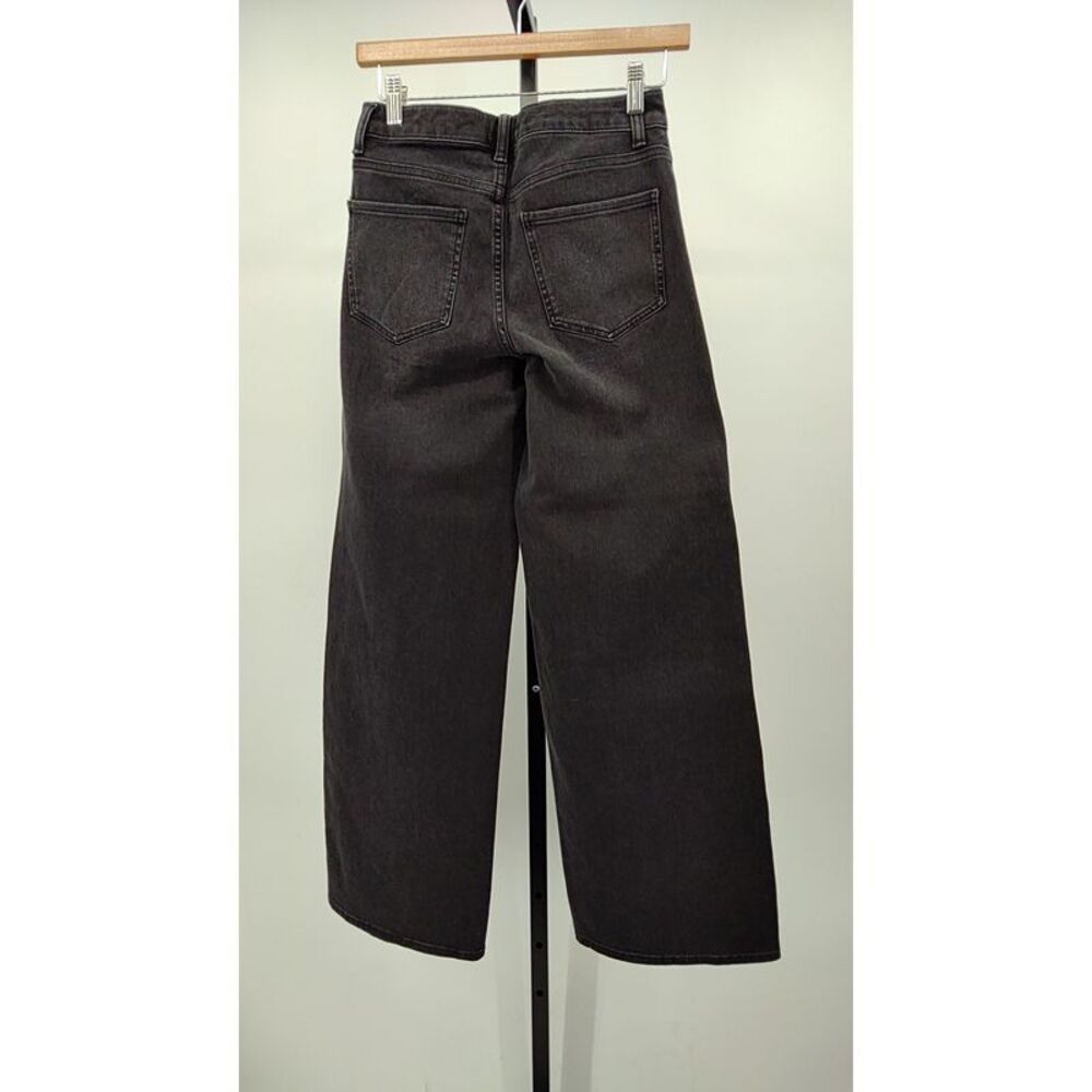 Quince Bella Stretch Wide Leg Jeans Faded Black 26 - Picture 2 of 2